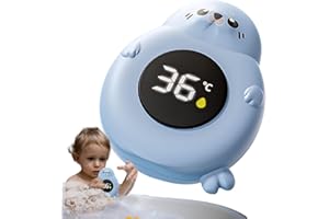 YRTUOP Thermomètre Numérique Étanche pour Bain Bébé - Mesure Précise de la Température d'Eau, 9x7cm