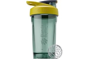 BlenderBottle Strada Shaker Cup, Wire Mixball For Protein Shakes and Pre Workout, 710ml, Yellow