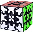 HAWKISTER Qiyi 3X3X3 Gear Cube With Three-Dimensional Gear Structure, Embedded Tile Design Speed Magic Cube Puzzle, For Kid