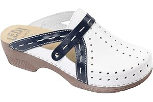 LEDI 311 Anatomic Skórzany Chodaki Mule Kapcie Pantofle, Damskie