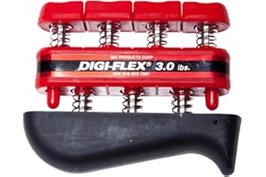 PATTERSON MEDICAL Performance Health Digi-Flex, Rouge, pour la Thérapie de la Main, 1.4 kg, Exerciseur de Main à Ressort, Base Ergonomique, Rééducation de la Main