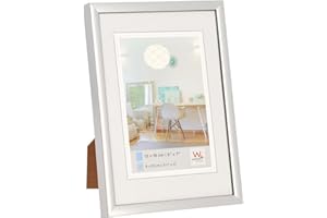walther design KV015S New Lifestyle Plastikowa ramka na zdjęcia, 10x15 cm, srebrna
