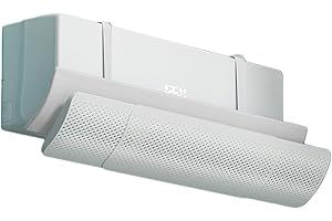 DONKIVVY Deflettore Vento per Condizionatore d'Aria, Deflettore Uscita Aria Soffiante Anti-Diretto, Deflettori per Parabrezza Aria Condizionata Regolabili Deflettore Vento Adatto per la Casa(Filtro in Cotone)