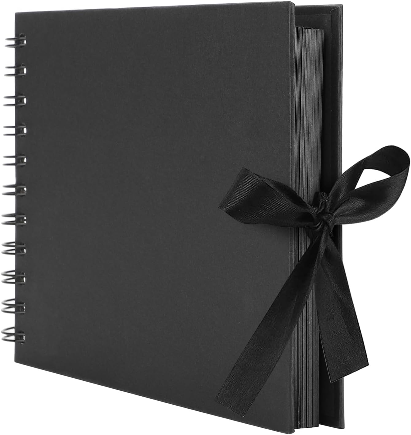 Album de Fotos Scrapbook Espiral 80 Páginas para Pegar y Escribir - 215 * 150mm DIY Scrapbooking Album para Bebé y Regalo de Cumpleaños