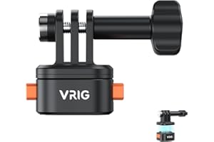 VRIG Stativ Mount Zubehör für Gopro Hero -Claw Mini Basic Set Magnetic Quick Release Adapter für Stativ mit Gopro 10 9 8 7 6 5 insta360