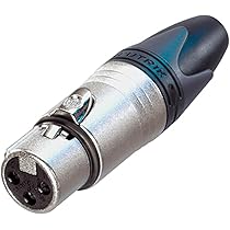 nata⋆様 Neutrik NTR-NC3FXX - Wire Connectors (XLR, Black, Silver, Nickel