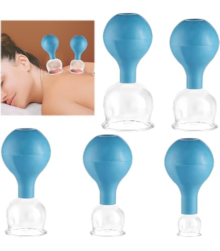 Lot De 4 Ventouses Pour Le Visage, Le Visage, Le Visage, Les Ventouses En Silicone, Peuvent Lisser La Cellulite Et Les Poches Des Fascias Et Améliorer La Circulation Sanguine (rose