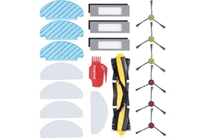 DingGreat Kit di Accessori di Ricambio per ECOVACS DEEBOT T8 T8 AIVI N8+ N8 PRO+ Aspirapolvere Robot -1 Spazzola Principale, 6 spazzole Laterali, 3 Filtro, 3 Panno di Pulizia, 5 Panno Mop USA e Getta