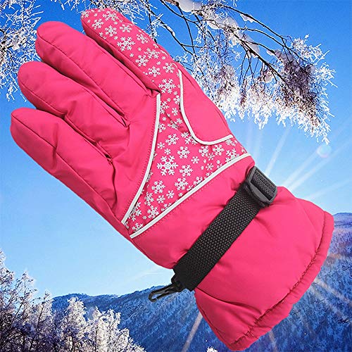 Preisvergleich Produktbild Wangyueha Handschuhe Motorrad Schnee Schneemobil Snowboard Handschuhe Wintersport Warme wasserdichte Skihandschuhe (Color : Red)