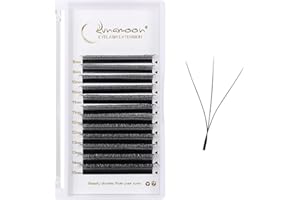 Lunamoon 3D Extension Ciglia W Delle Ciglia Ciuffetti W Forma Premade Fan Eyelash Extension Russian Volume Ventole Naturali Ciglia Ciuffetti(3D-0.07C/8-15 mm)