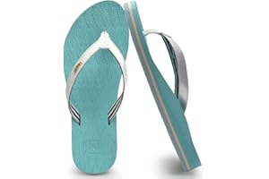 KuaiLu Womens Fashion Flip Flops Ladies Lightweight Summer Beach Yoga Mat Thong Sandals with Comfortable Arch Support