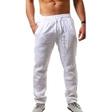 Inlefen Pantaloni da Spiaggia da Uomo Pantaloni da Marinaio Pantaloni da  Lanterna Pantaloni di Lino Casual Tasche Laterali abbinate Comodi Pantaloni  Leggeri Traspiranti : Amazon.it: Abbigliamento