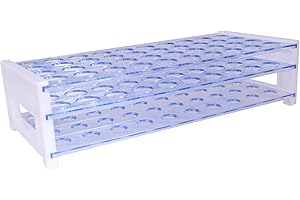 ROIIKETU Lab Plastic Test Tube Rack Holder,3 Layers 40 Hole Positions Detachable Centrifuge Tube Rack 18MM Test Tubes Holding for Laboratory Business Industry Science