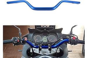 USTPO Motocicleta 1 1/8 "28mm Manillar Universal Mid-Rise Manillar Barras de manija para YZ250 YZ450 WR250 WR450 WR WRF YZ YZF 125 250 Dirt Bike Universal - Azul