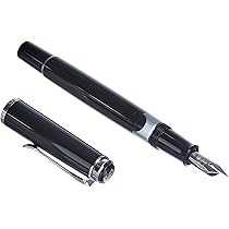 Pelikan 971770 804080 Kolbenfüllhalter Classic M205, schwarz 