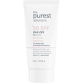 The Purest Solutions Skin Tone Equalizer And Anti Stain Blemish Defense Colorful Sunscreen Cream SPF 50, Travel Size 15 m