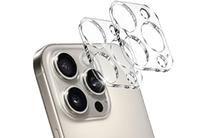 Wei Tech Kameraschutz Panzerglas Doppelverglasung für iPhone 16 Pro Max – 9H Härte, Ultra-HD Klarheit, Komplett Kamera Schutz, Kratzfest, Full-Coverage, 2er Pack Kamera Panzerglas