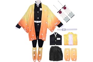 Formemory Demon Slayer Nezuko Tanjiro Cosplay Costume Outfit Set for Adults Kids Kimetsu no Yaiba Nezuko Kimono Halloween Costumes