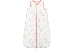 LILBESTIE Baby Sleeping Bag, 1.5 Tog Newborn Sleeping Bag, Cotton Baby Wearable Blanket Sleeveless Sleep Bag for Boy Girl, Girl, 12-18 Months