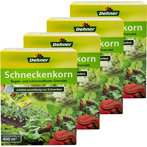 Dehner Schneckenkorn, 4 x 250 g (1 kg), für ca. 1.200 qm - 2
