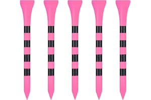 Zivisk Golf Tees Madera 38mm / 54mm/ 70mm / 83mm, Paquete de 100 Count Tees de Golf (Natural Color, White, Black, Blue, Red, Green, Yellow, Pink, Orange)