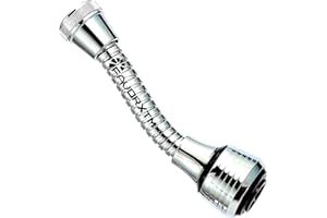 Ceeyoll Extension de Robinet Rotative 360 Robinet économiseur D'eau Rotatif degrés Rallonge Robinet Cuisine Flexible Embout Robinet Convient Pour salle de bain lavabo cuisine