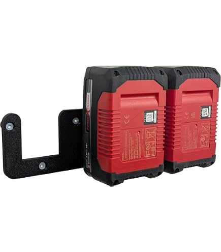 Produktbild von Aoreun 6er Set Akkuhalter Für Einhell 18V Power X-Change – Wandhalterung Inkl. Schrauben, Platzsparend & Praktisch