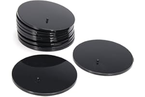 TUTOY DyNamic 10 szt. okrągłe czarne figurki Abs stojaki na wyświetlacz podstawa dla figurek akcji 6-8 cali