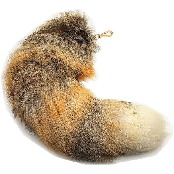 Porte-clés Queue De Renard En Fausse Fourrure - Pendentif Doux Et Moelleux Pour Clés, Sacs, Décoration DIY - 6