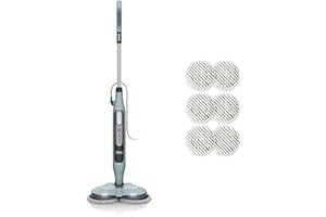 ‎SHARK Shark Dampfreiniger Mop, automatisch, mit Steam Blaster und 6 Schmutzfänger-Pads, 3 Dampffunktionen, Flecken- und Schmutzentfernung, für alle versiegelten Hartböden, 8 m Kabel, Salbei-Grün, S8201EUCP