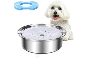 MUKKELA Wassernapf für Hunde 2.5L, Anti-Schwapp Fressnapf Hund, Wassernapf Auslaufsicher mit Karbonfilter, Kein Verschütten Auslaufsicher Hundenapf Reise Trinknapf Wasserspender für Katzen Haustiere