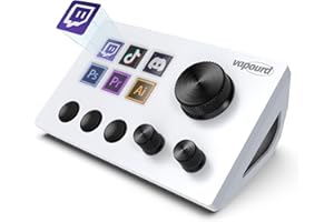 VAPOURD Stream Control Deck, Studio Controller, 6 Macro Keys, Streaming Keyboard, trigger actions in apps and software like OBS,Twitch,YouTube, Compatible with Mac and PC for Live Streaming, Gaming
