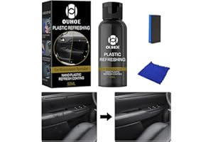 VEXRAN Cuidado de plástico para coche, coche, plástico, eliminación de arañazos, protección UV y frescor para plástico, vinilo, goma, kit de limpieza de cabina de coche, eliminador de arañazos y refrescante