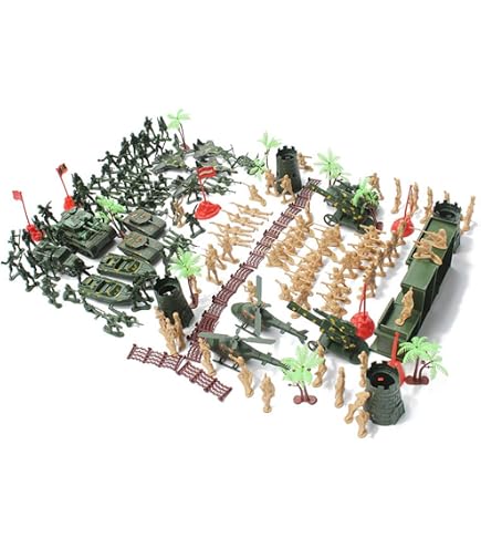 Asudaro Small Soldiers Soldatini Di Plastica Campi Di Battaglia Modello Del Soldato Militare Giocattoli Modello Di Auto Aereo Giocattolo Di Plastica Militare Con Soldati Figure Militari