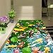 Produktbild Lqwx Weißdorn ente Goldfisch Custom 3D Boden Wand Papier Toiletten Badezimmer Schlafzimmer PVC Aufkleber Malerei Wandbild Tapeten-430 cmX 300cm