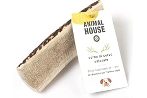 Animal House - Corna di Cervo Premium per Cani Sezionate - 100% Naturali e Resistenti - Migliora l'Igiene Orale - Adatte a Tutte le Taglie - Cruelty-Free (M)