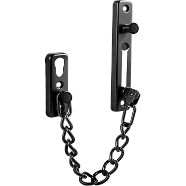 Serratura Di Sicurezza A Catena Per Porta, Ottone/Cromo, Facile Montaggio, Adatta Per Porta Scorrevole E Ingresso