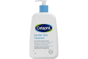 Cetaphil Gentle Hydrating Skin Cleanser | Face & Body | Men & Women | Dry to Normal and Sensitive Skin | Glycerin, Panthenol & Niacinamide | Unscented | Soap Free | 236ml | Dermatologist Recommended