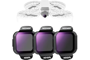 NEEWER Zestaw akcesoriów filtrujących ND/PL kompatybilny z dronem DJI Flip (3 sztuki), ND8/PL ND16/PL ND32/PL Snap On Multicoated HD Optical Glass Neutralna gęstość spolaryzowany zestaw filtrów ND,