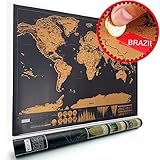 Rubbel Weltkarte (82.5 x 59.5 cm), Personalisiertes...