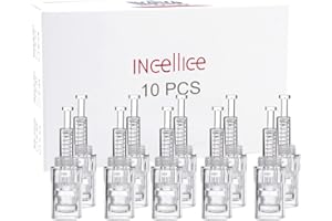 ‎INCELLICE 10 STÜCKE Derma Pen Nadel 36 Stifte Microneedling Pen Ersatzkartuschen Einweg für Falten Akne Narben Dehnungsstreifen Hautpflege