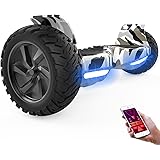 GeekMe Hoverboards SUV con l’APP,Hoverboards fuoristrada da 8.5 pollici, altoparlante Bluetooth, doppio motore, luci a LED, h