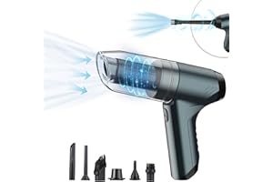 Ailgely Handstaubsauger 19000PA, 120W kabelloser Autostaubsauger, USB-Schnellladung, nass und trocken, waschbarer Filter, multifunktionaler Leichter Staubsauger für Auto, Zuhause, Büro