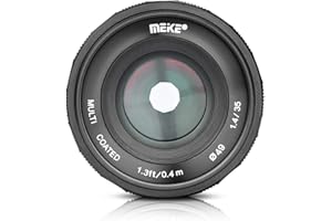 Meike MK-35mm F/1.4 Manual Focus Large Aperture Lens Compatible with Olympus Panasonic Micro Four Thirds M4/3 System Mirrorless Camera