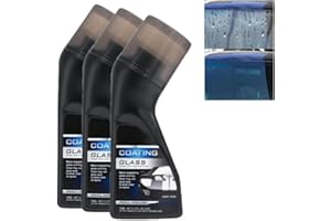 BOHANY Lot de 3 chiffons micro-moléculaires anti-buée pour pare-brise de voiture - Protection contre la pluie et la pluie - 90 ml - Magic Gem Coating Glass, agent anti-buée pour voiture