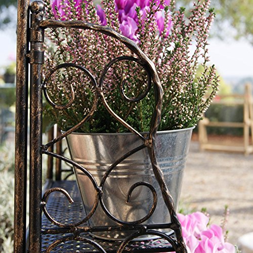 Plant Theatre Herb and Flower Stage Traditional Design in Metal - Bronze