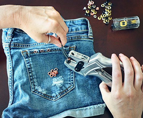 Woodruff Industries – 3-in-1: Leder-Locher, Ösen Einsetzer und Druckknopfzange – Heim-und Handwerker – Multi-große Löcher in Runde 1,2,3,4,5,6mm-Beste Qualität-Garantie von Woodruff Industries - 7