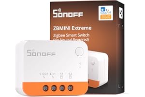 SONOFF Zigbee Smart Switch, nie wymaga przewodu neutralnego, współpracuje z Alexa i Google Home, wymaga bramki Zigbee