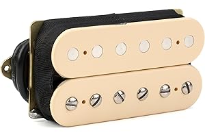 DiMarzio DP500FCR Super PAF® Ceramic – High-Output Humbucker für E-Gitarre – Vintage PAF® Look, Bridge Pickup, F-Spaced, Creme