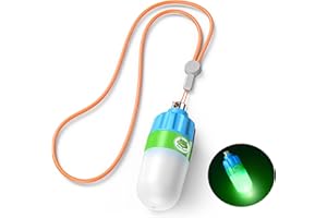 Sea frogs Signal lumineux d'extérieur stroboscopique sous-marin pour plongée de nuit LED clignotante lampe de sécurité luciole SOS lumière de plongée (vert)